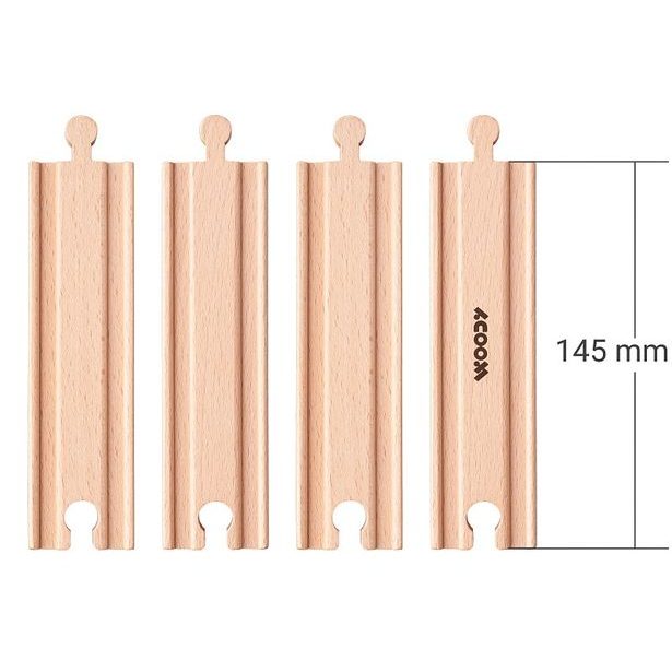 Príslušenstvo k dráhe "Rovné koľajnice stredné", 4ks