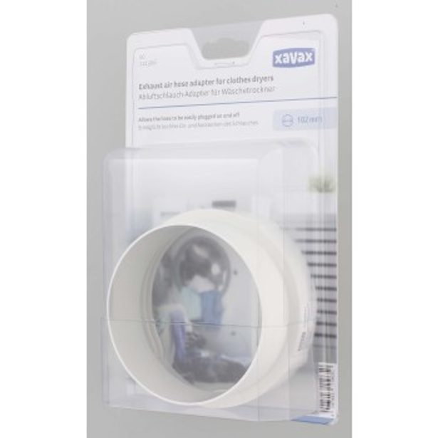 Xavax adaptér pro odvětrávací rouru pro sušičky prádla, průměr 102 mm, 0,2 m