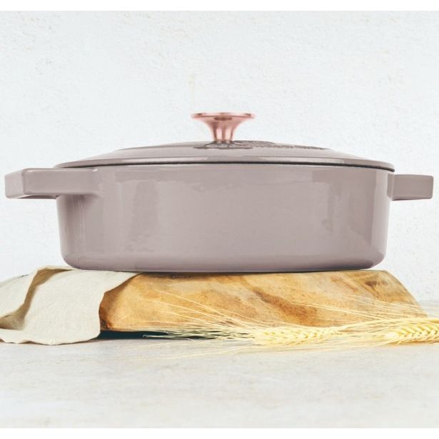 BERLINGERHAUS Pekáč litinový s poklicí 26 cm Taupe Collection BH-6527