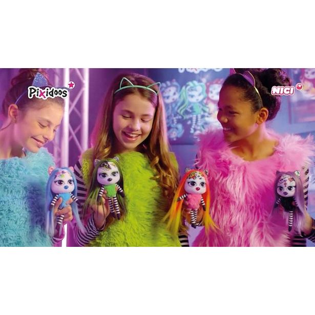 NICI Pixidoos Panenka Bami 20cm s 3-dílným příslušenstvím,v dárkovém balení