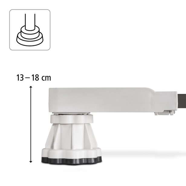 Xavax podstavec pod pračku/sušičku a jiné, 52x52 až 72x72 cm, výška 13-18 cm, nosnost 150 kg