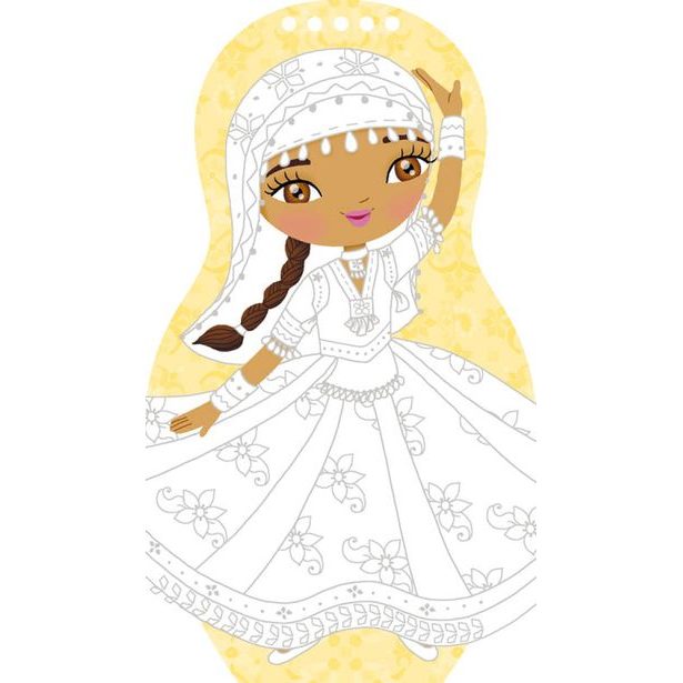 Oblékáme TANEČNICE z celého světa – Omalovánky Baagl