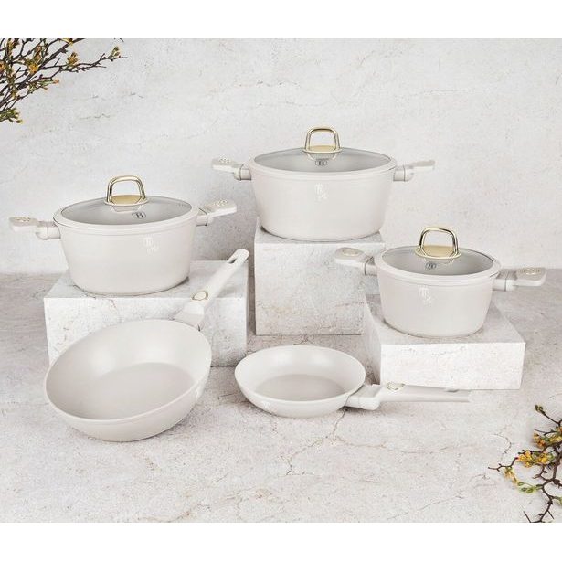 BERLINGERHAUS Sada nádobí s titanovým povrchem 10 ks Sahara Collection BH-8080