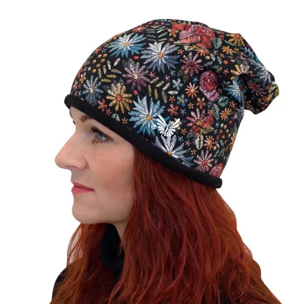 ESITO Zimní čepice spadená Katya - černá