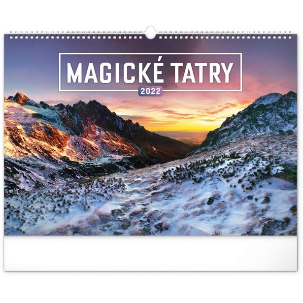 Nástenný kalendár Magické Tatry 2022, 48 × 33 cm Baagl