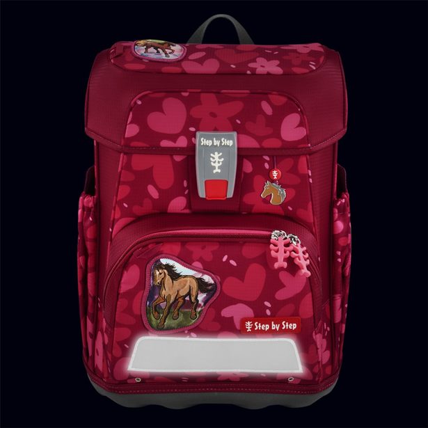 Školní aktovka Step by Step CLOUD, Wild Horse Nora - 5 dílný set, AGR certifikát