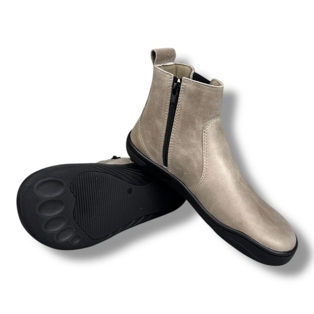 FARE MID-WIDE CHELSEA 7221171 – dívčí/dámské barefoot kotníkové boty z kůže