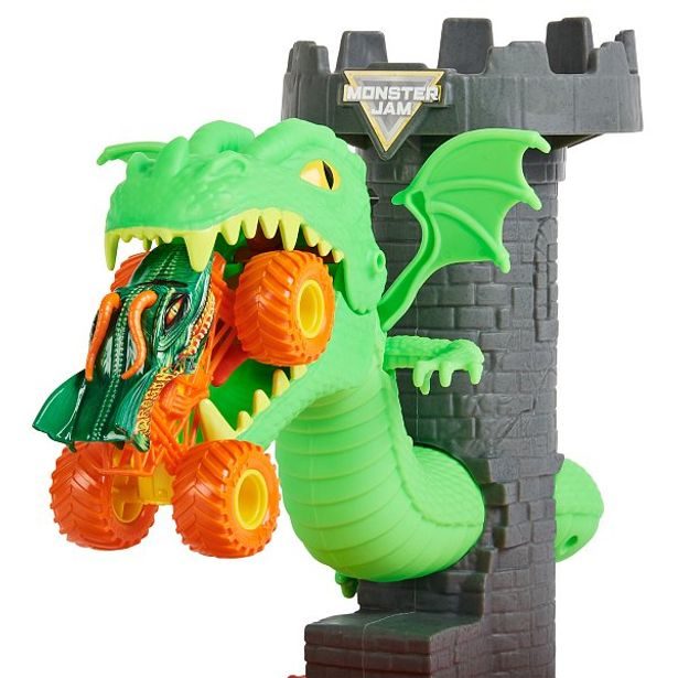 SpinMaster MONSTER JAM - Hrací set DUELING DRAGON, 1:64