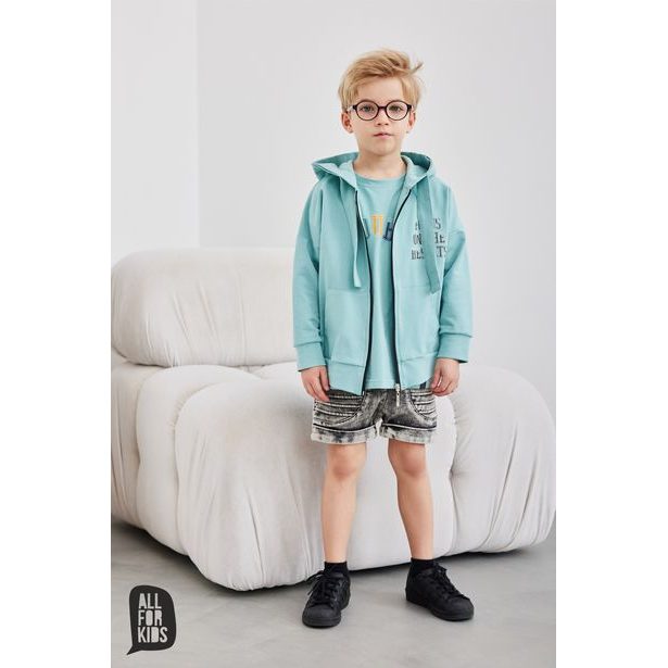 All for kids chlapecká mikina Focus on the results zelená