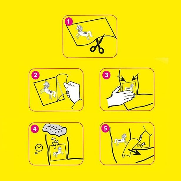 Dětské tetování pro dívky, 40 ks