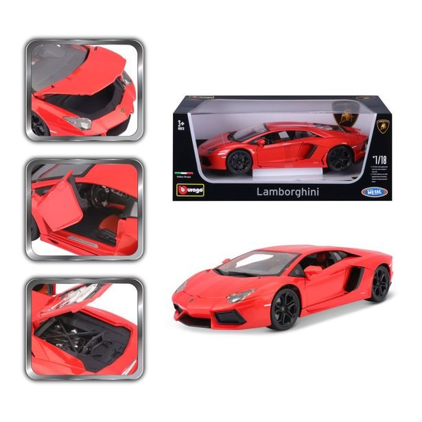 Bburago 1:18 Plus Lamborghini Aventador LP700-4 Metallic Orange