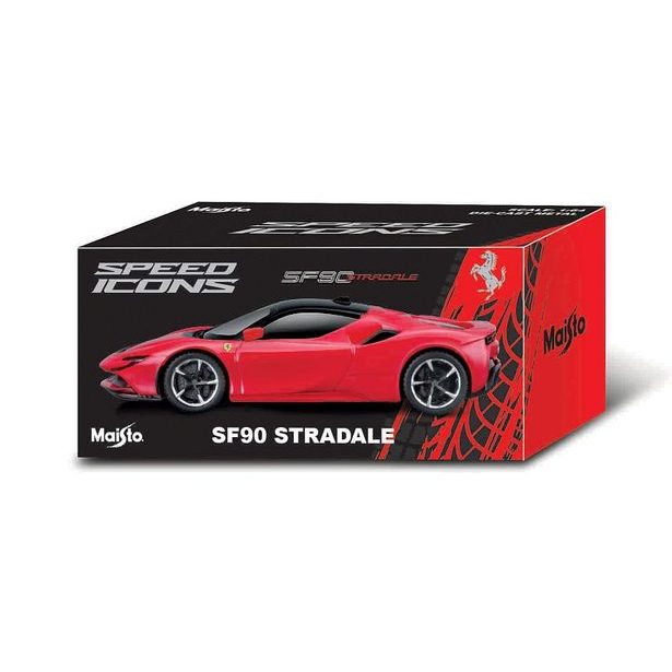 Maisto Maisto - Speed Icons - SF90 Stradale, červeno-černá, 1:64