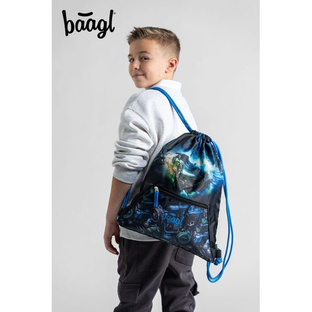 BAAGL SET 5 Zippy Závodní auto: aktovka, penál, sáček, zástěra, peněženka