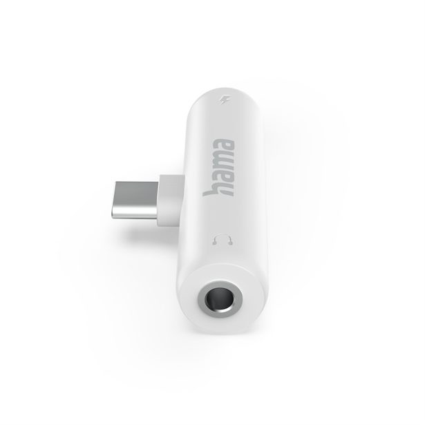 Hama audio adaptér USB-C na jack 3,5 mm, aktivní, USB-C napájení