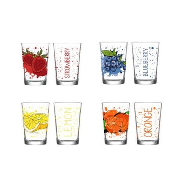 sklen. 205ml, 1ks, 3dekory, voda