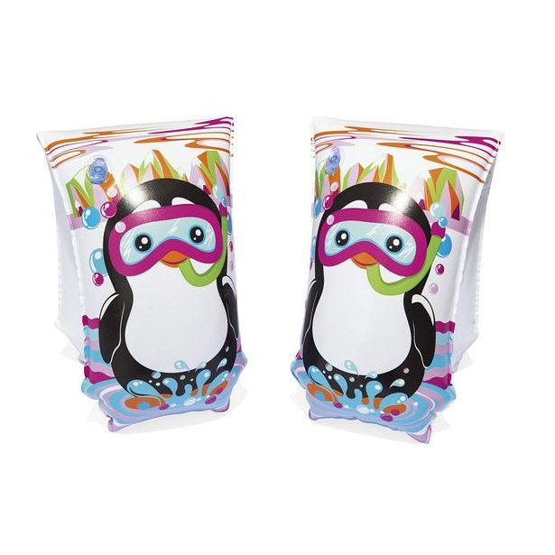 Bestway Nafukovací rukávky - Aquatic žralok, tučňák, 30x15cm