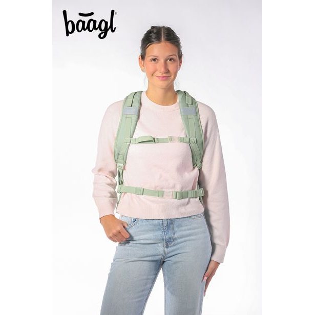 BAAGL SET 3 Skate max Mentol: batoh, penál, sáček