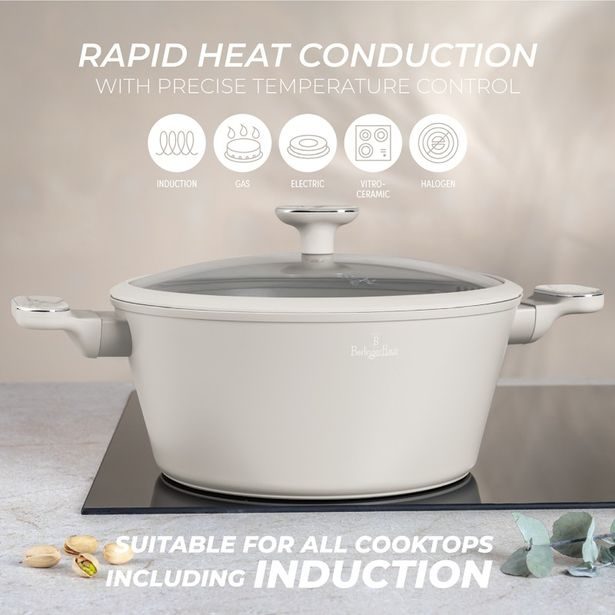 BERLINGERHAUS Sada nádobí s titanovým povrchem 15 ks Sahara Marble Collection BH-8401