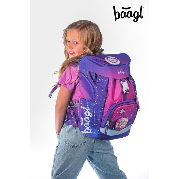 BAAGL SET 3 AIRY Koně srdce: batoh, penál, sáček