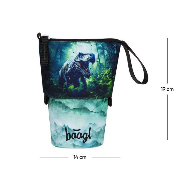 BAAGL Školní penál Pastelkovník Dino GRS