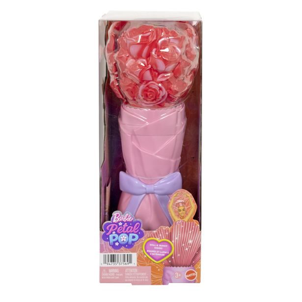 Barbie PETAL POP květinové překvapení - červená růže