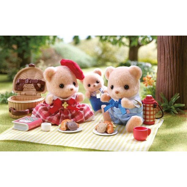 Sylvanian family Sušenkoví medvídci sestra a bratr na pikniku