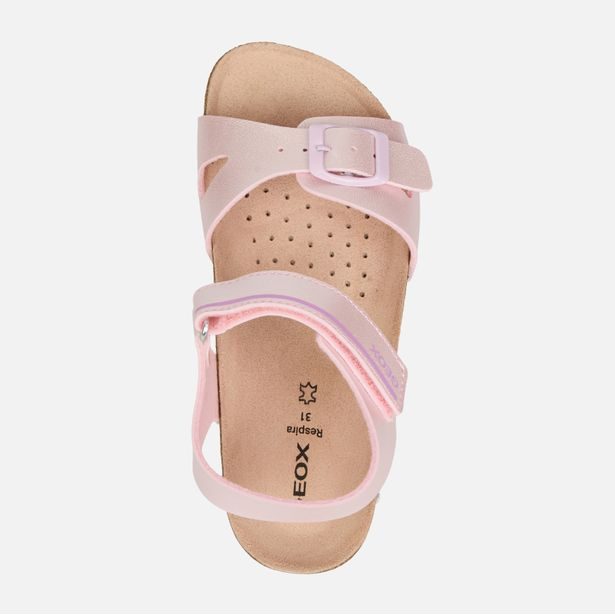 Růžové dívčí sandály Geox Adriel
