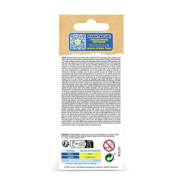 INKEE - Mini pack šumivá bomba - Sponge Bob