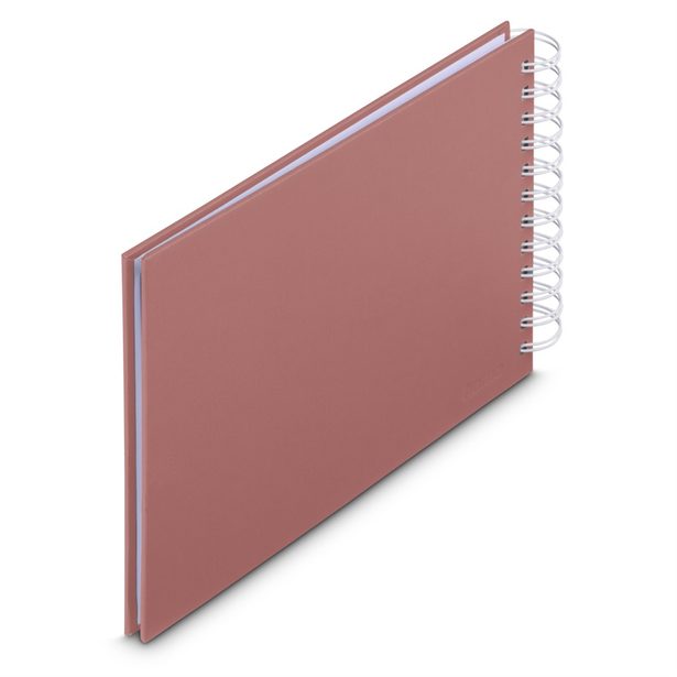 Hama album klasické spirálové FINE ART 24x17 cm, 50 stran, terra, bílé listy