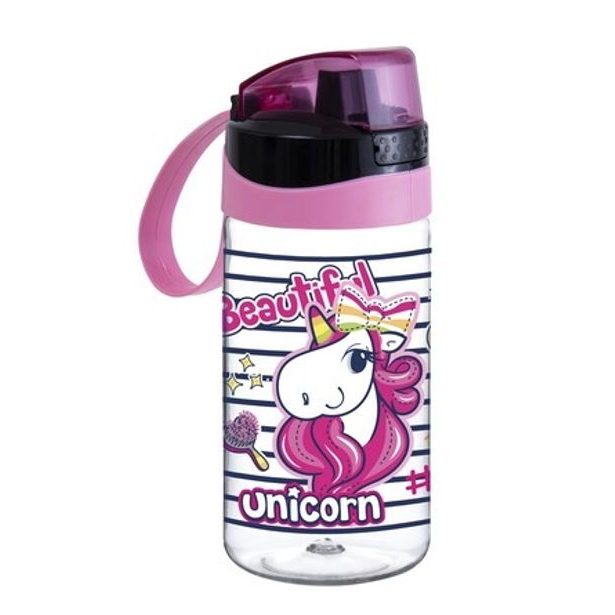 láhev 0,52l AUTO, JEDNOROŽEC, nápitka, kryt,Cdětská, plast