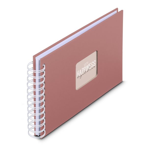 Hama album klasické spirálové FINE ART 24x17 cm, 50 stran, terra, bílé listy