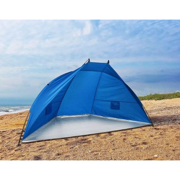 XQMAX Plážový stan skládací UV50+ 270x120x120 modrá KO-X61900550