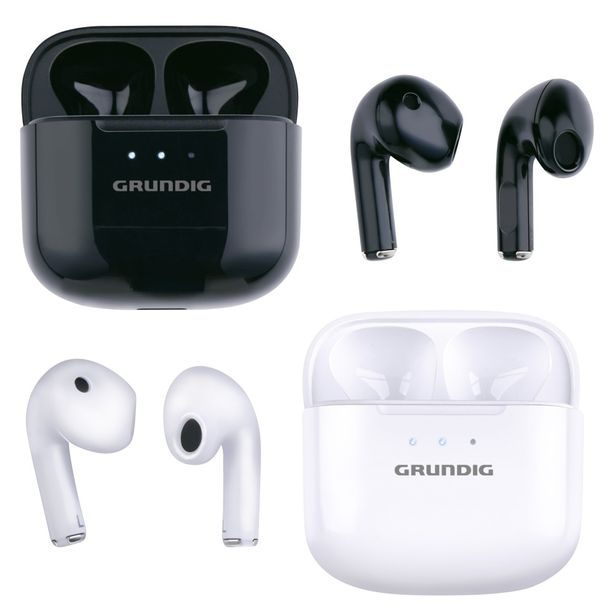 GRUNDIG Bezdrátová bluetooth sluchátka GRUNDIG bílá ED-242661bila
