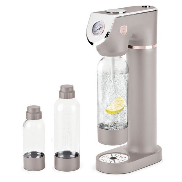 BERLINGERHAUS Výrobník sody SODABAR + 2 lahve Taupe Collection BH-8558