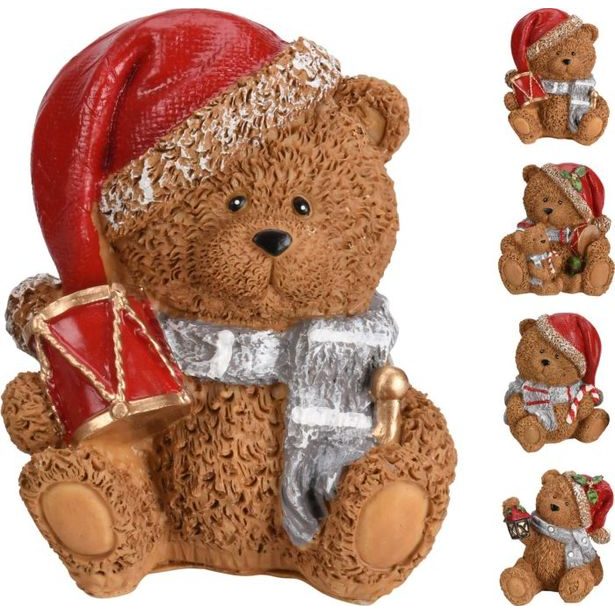 dekorace MEDVÍDEK, cm, mix druhů, vánoční