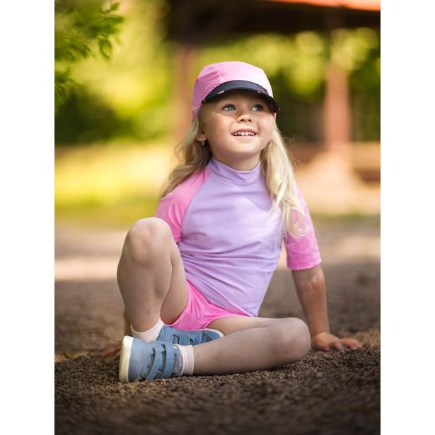 Unuo, Dětské triko s UV ochranou 50+, Lila