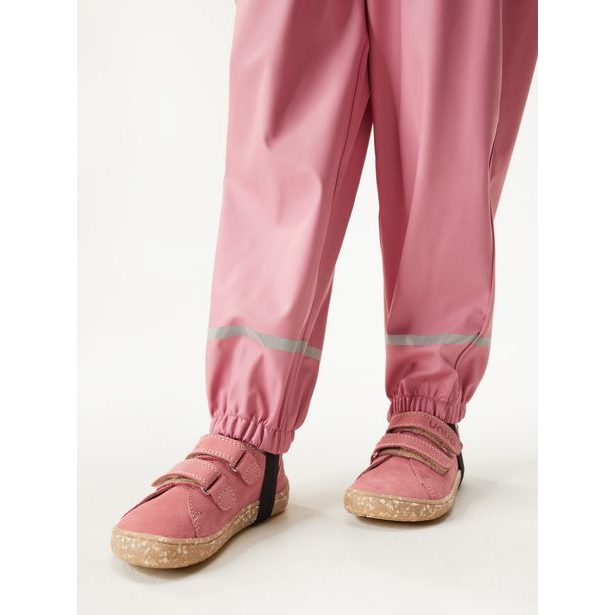 Unuo Dětské nepromokavé kalhoty bez zateplení, Starorůžová