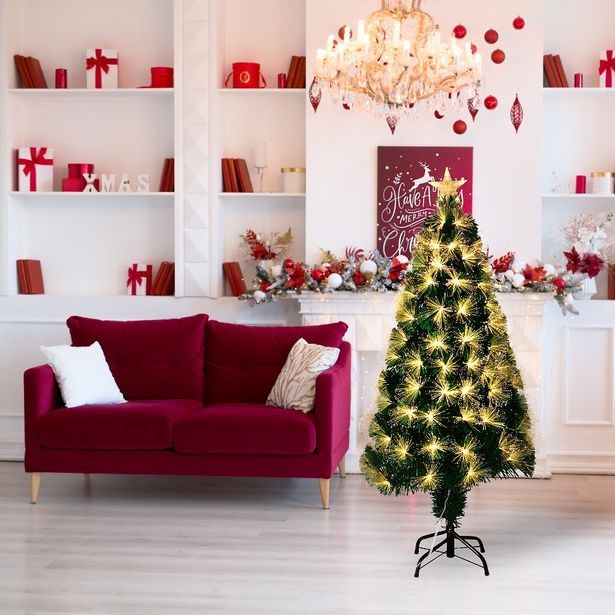 HOMESTYLING Vánoční stromeček s LED osvětlením 120 cm KO-AFB000420