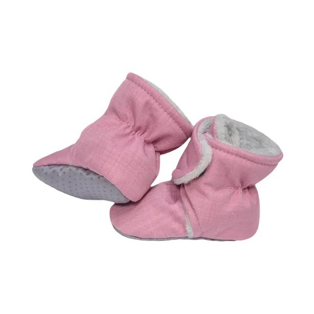 ESITO Capáčky barefoot Softshell Lamb Antique pink - růžová / 2 - délka stélky: 12 cm