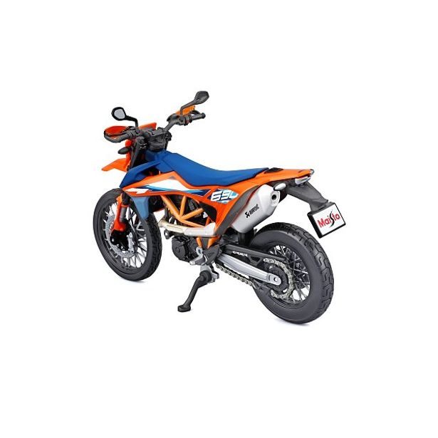 Maisto Maisto - Motocykl se stojánkem, 2023 KTM 690 SMC R, oranžovo-modrá, 1:12
