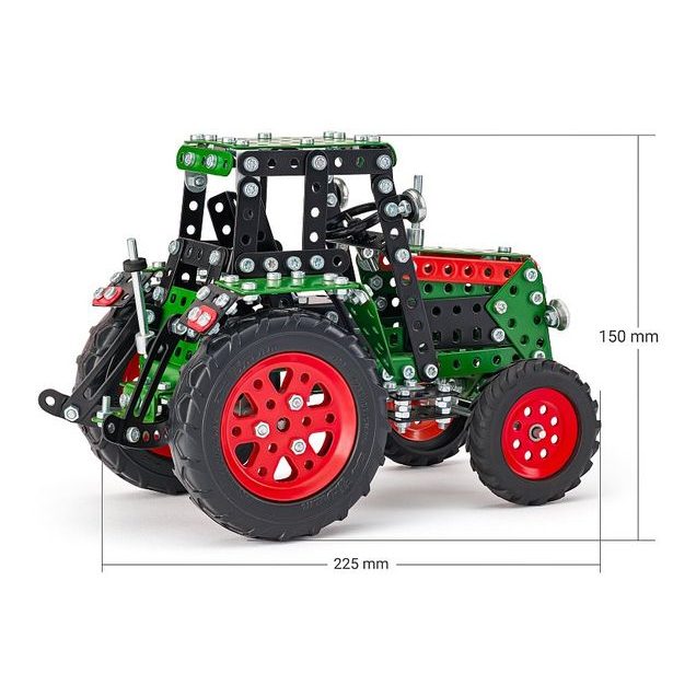 MERKUR - Stavebnice Merkur - Traktor zelený, 561 dílků