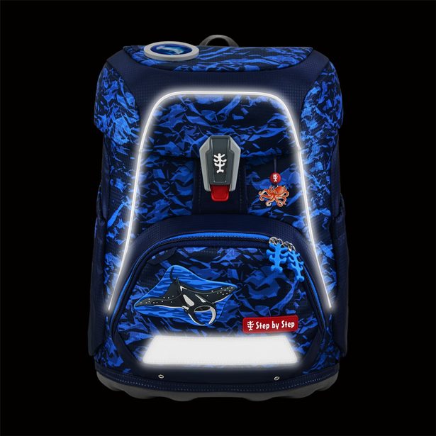 Školní aktovka Step by Step FIT, Manta Rio - 5 dílný set, AGR certifikát