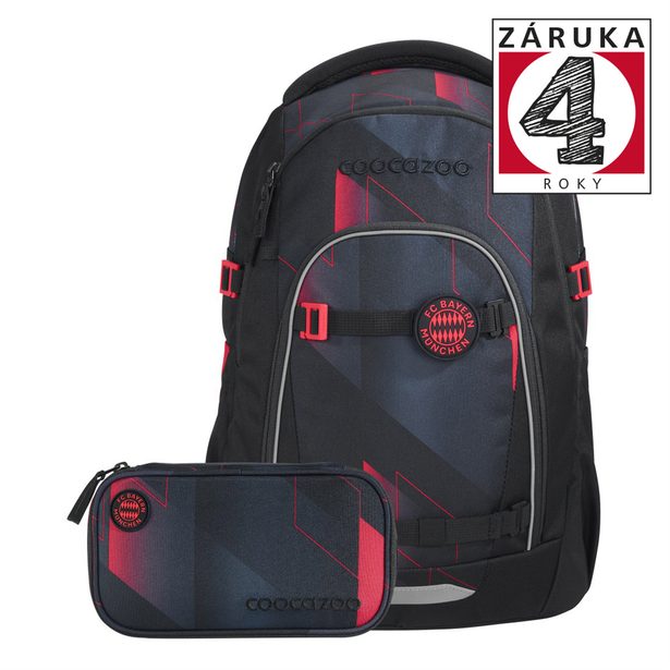 Školní batoh coocazoo MATE, FC Bayern, Stern des Südens - 2 dílný set, AGR certifikát