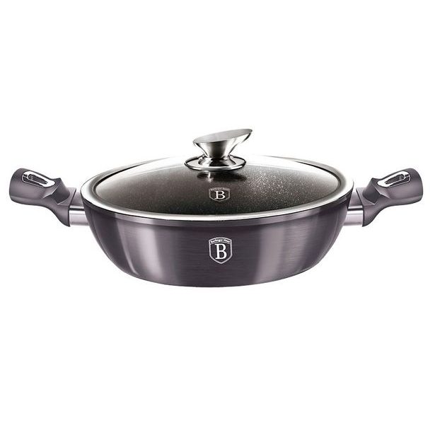 BERLINGERHAUS Pánev hluboká s poklicí 28 cm Carbon PRO Line BH-6898
