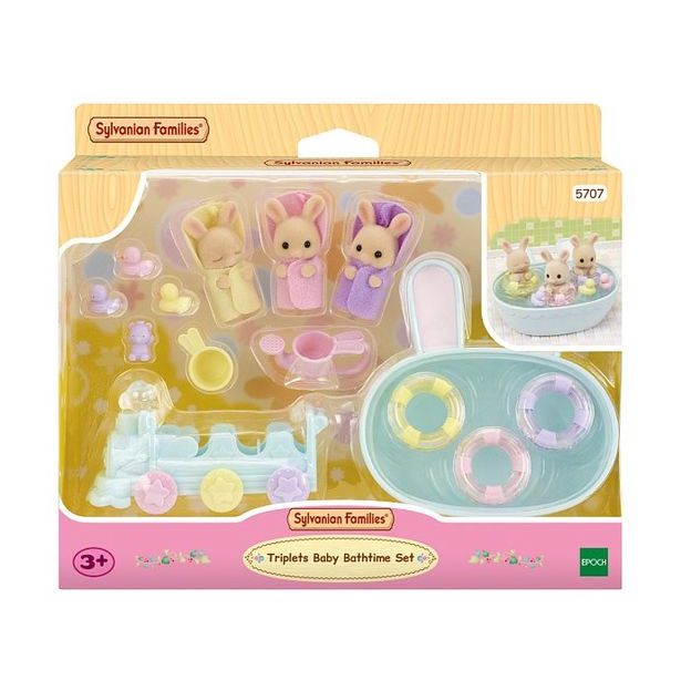 Sylvanian family Koupel trojčat králíčků