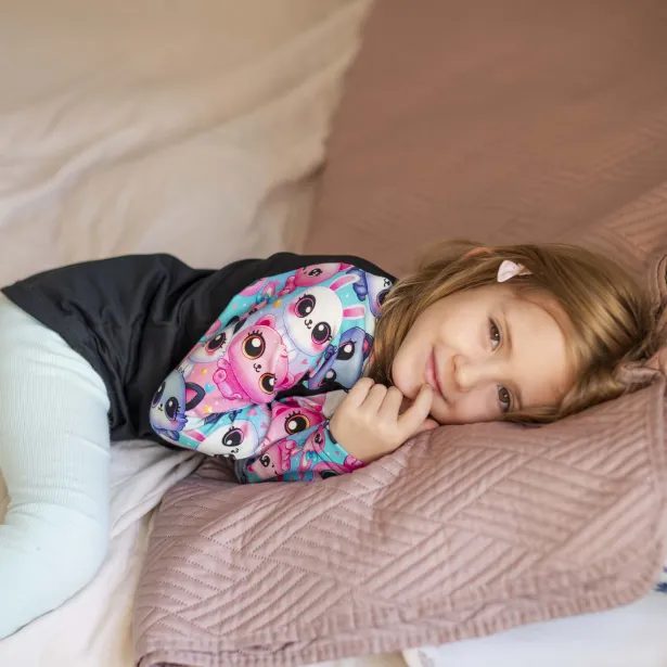 ESITO Dívčí triko s dlouhým rukávem Colored cats Black - černá / 98