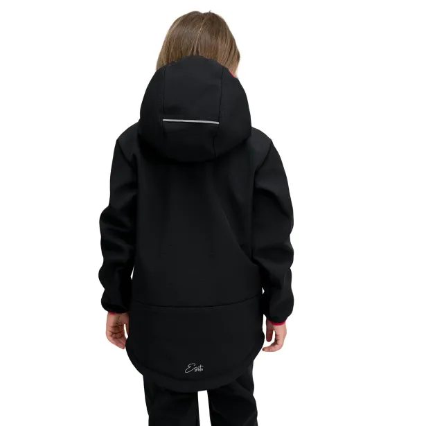 ESITO Dětská softshellová bunda DUO Raspberry pink - černá