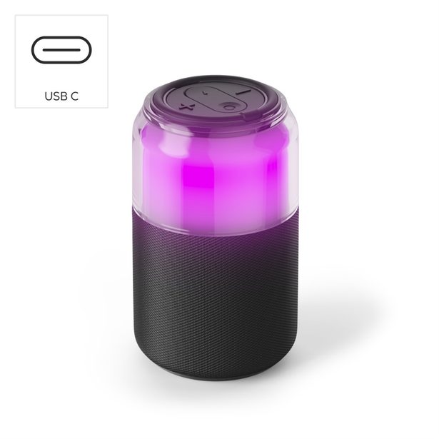 Hama Can Speaker, Bluetooth reproduktor ve tvaru plechovky, 5 W, 4 světelné režimy