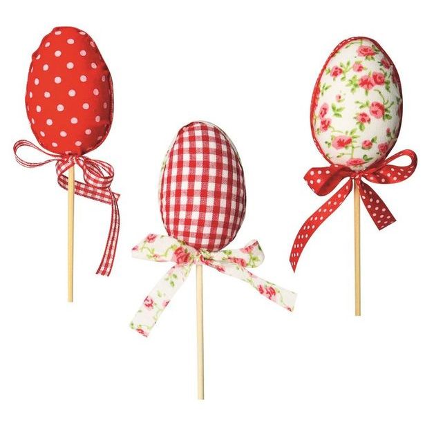 zápich Vajíčko látkové 5cm, dekorace