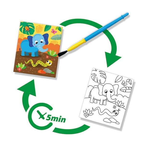 SES Malování štětcem a vodou - Safari